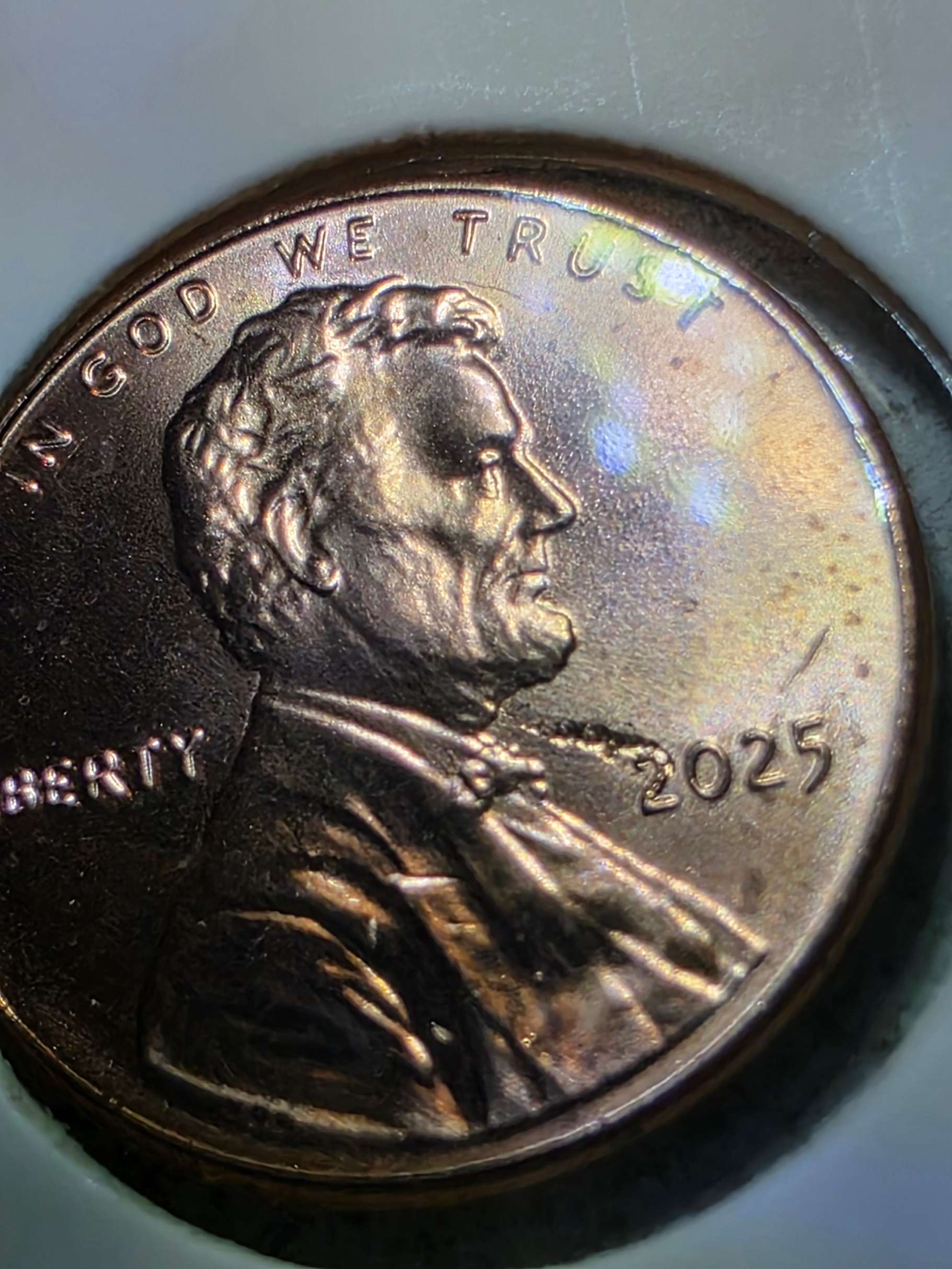 2025-P-Penny-From-New-Roll-With-What-I-Think-Are-Cud-Errors.-I-Have-More-Than-1-Of-These.